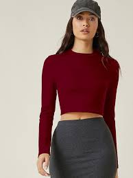 Full Sleeve Crop Top