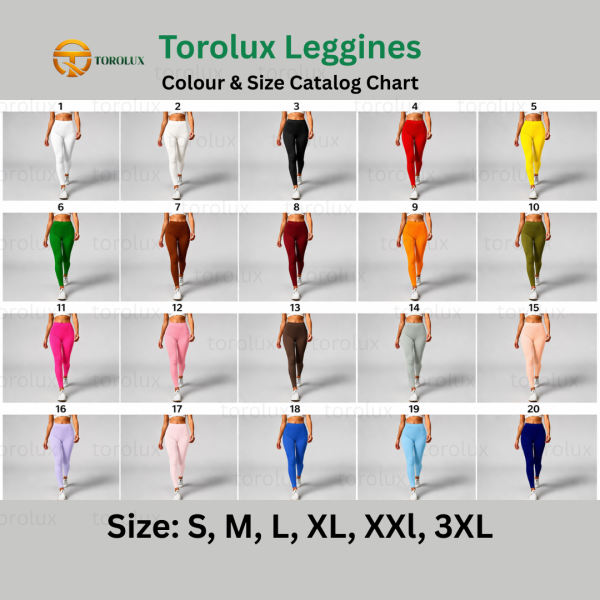 Torolux Women's Ribbed Leggings – Premium Stretchable Comfort Fit