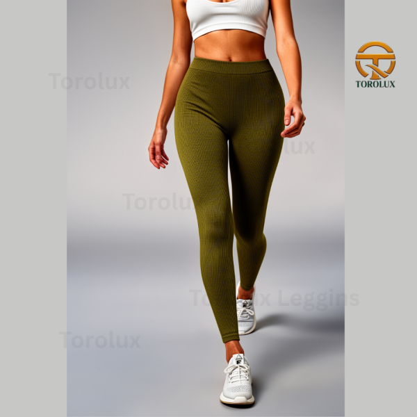 Torolux Women's Ribbed Leggings – Premium Stretchable Comfort Fit