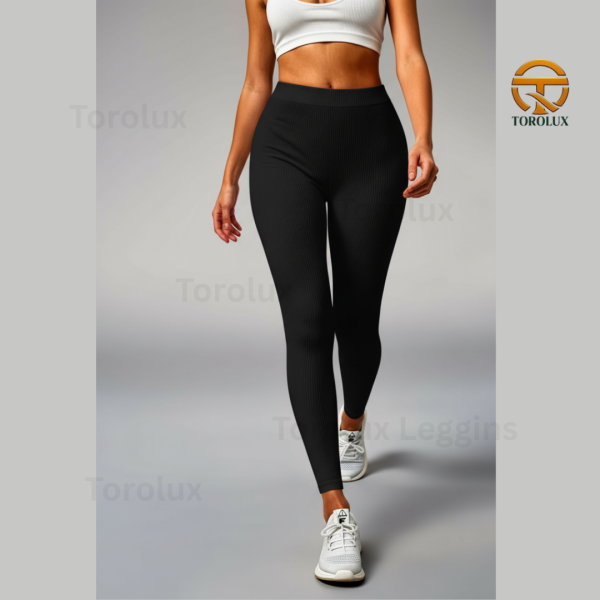 Torolux Women's Ribbed Leggings – Premium Stretchable Comfort Fit